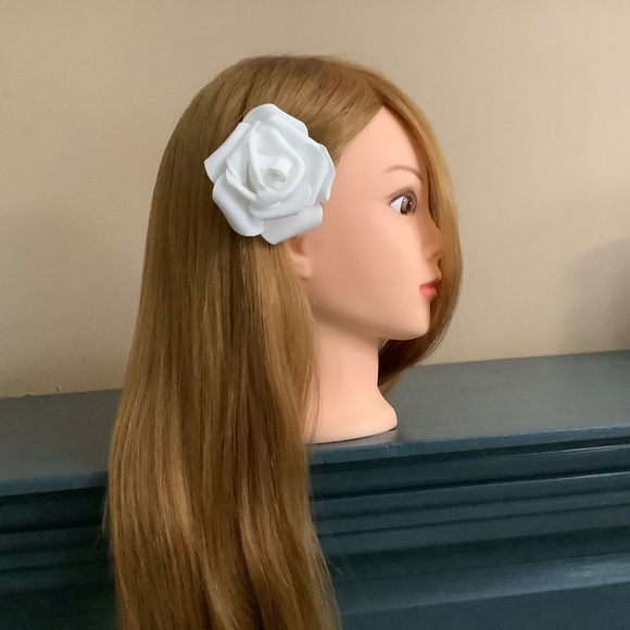 Medium rose french barrette…custom made - Picture 2 of 6